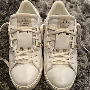 Valentino Garavani Rockstud Untitled White Sneakers